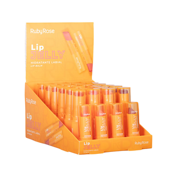 Box Hidratante Labial Lip Jelly Ruby Rose - 24 Unidades