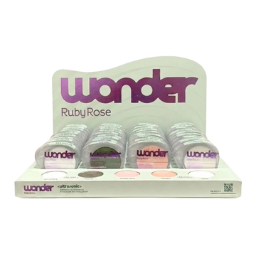 Box Sombra e Iluminador Ultrasonic Wonder Ruby Rose G2- 36 Unidades