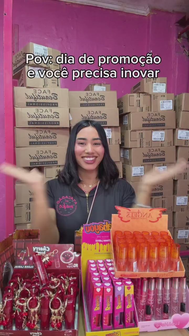 Box Lip Gloss Plumper 4 Angels - 24 Unidades